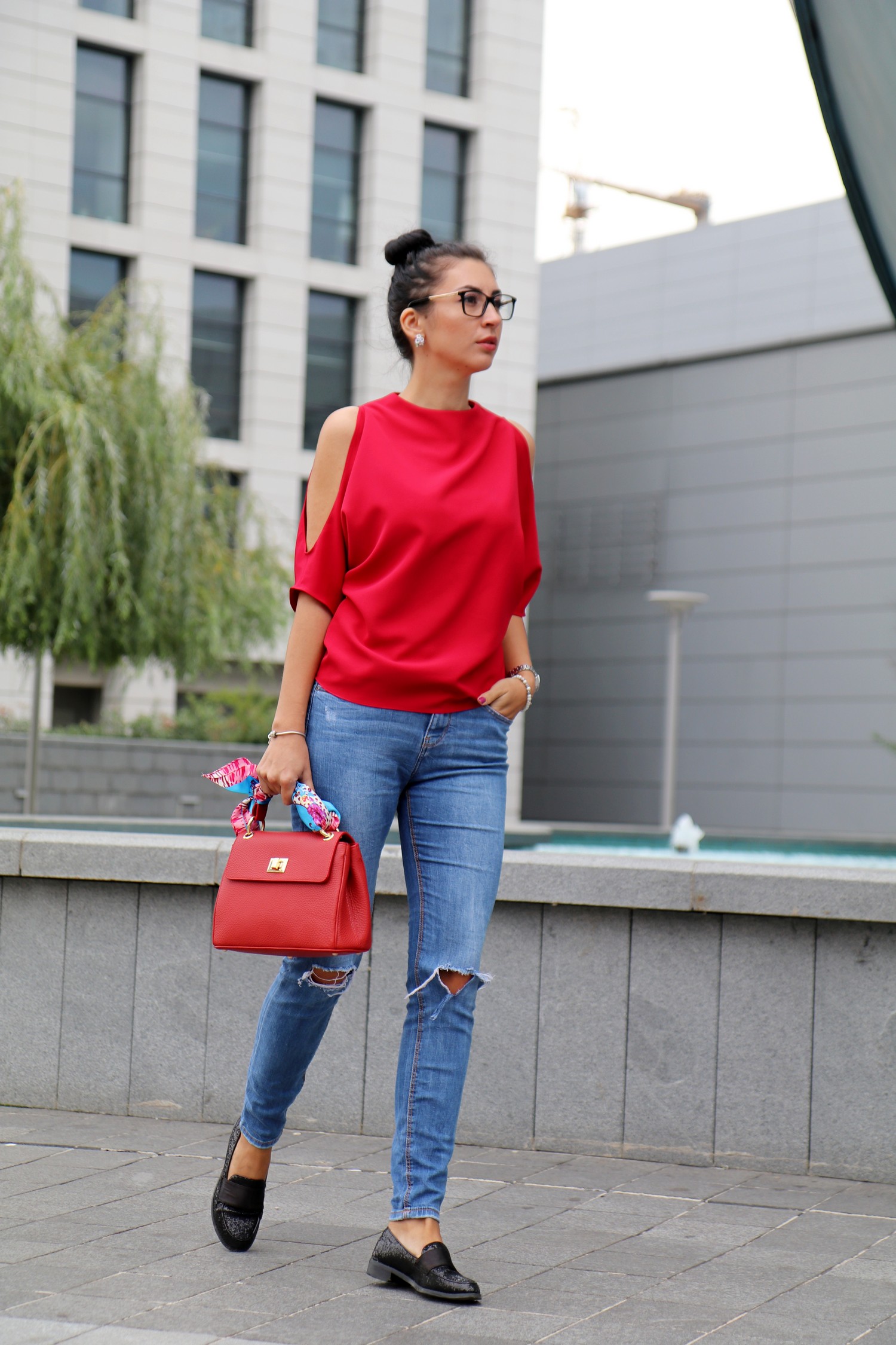 smart casual red