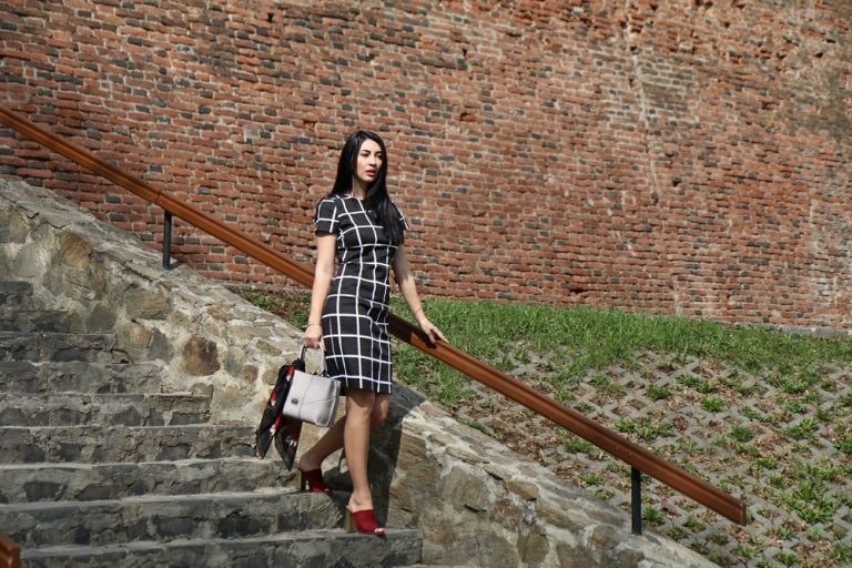 Georgia Dress, Red