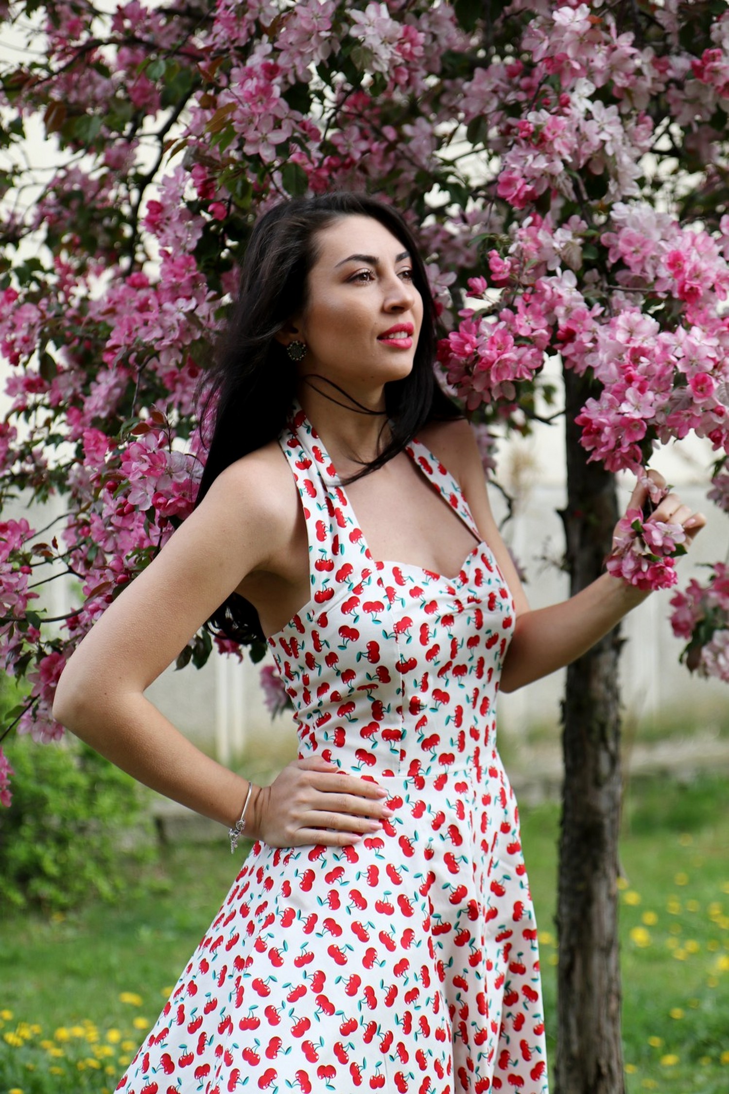 Cherry Dress and Blossom Trees 5